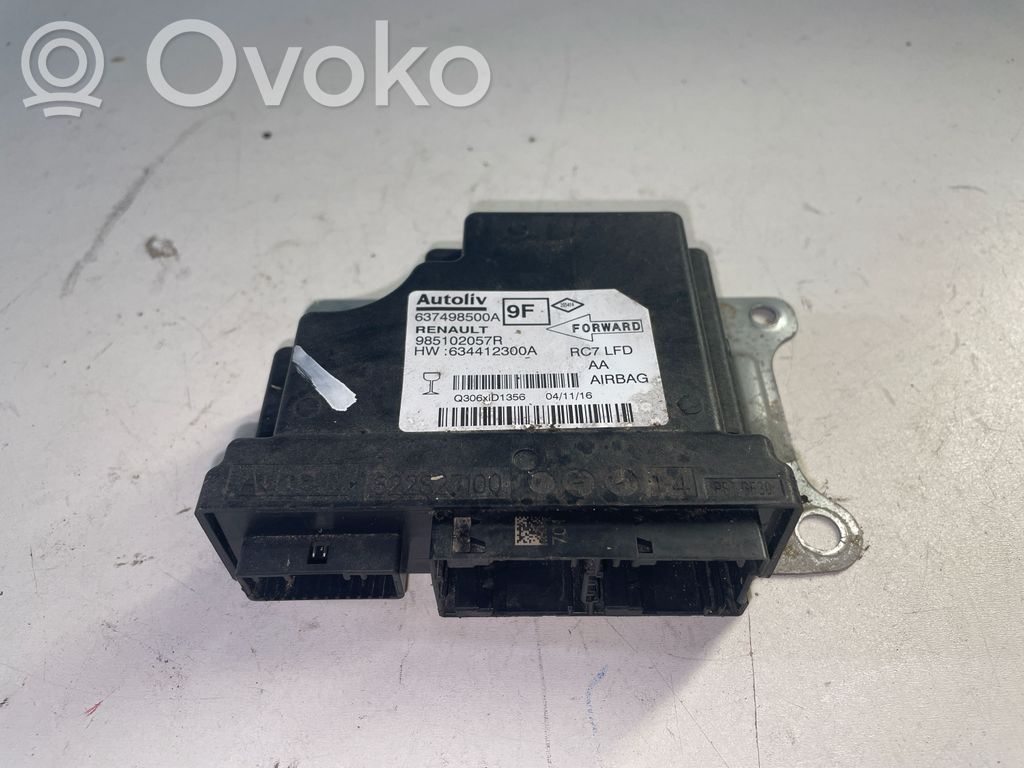 Renault Kadjar Module de contrôle airbag 