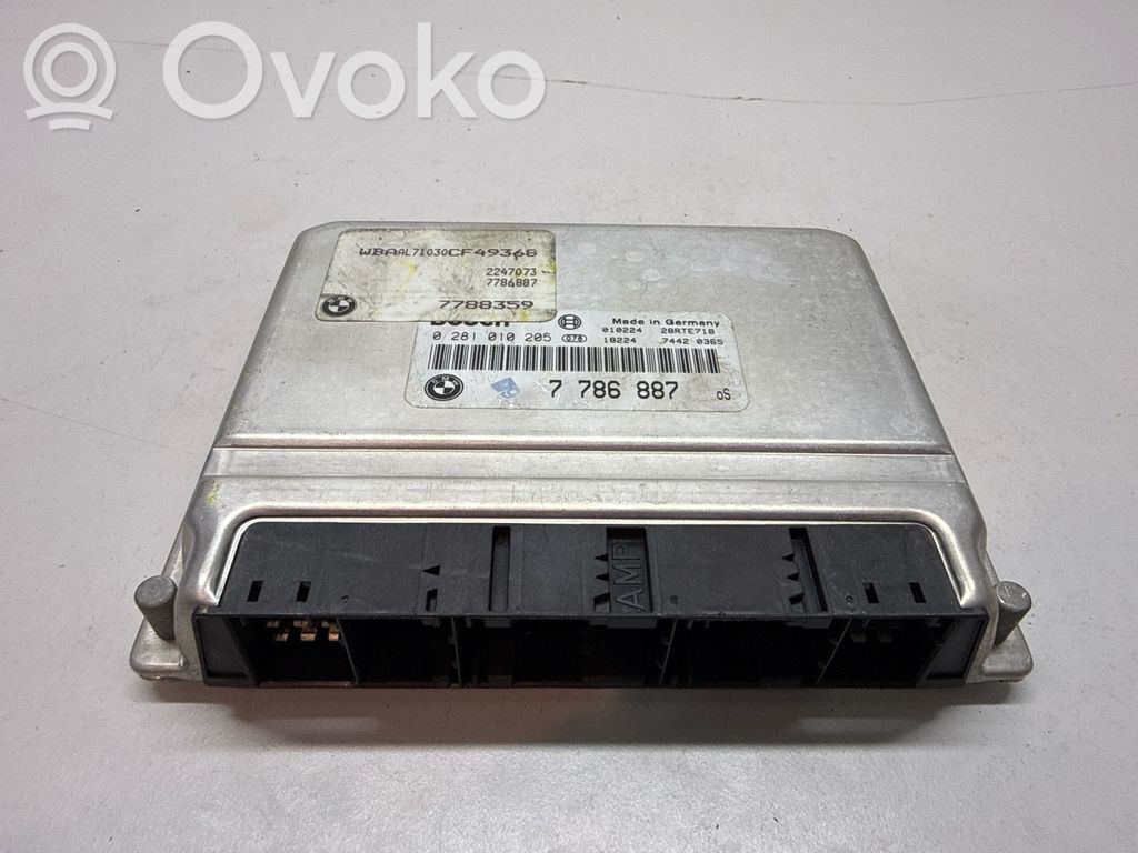 Engine control unit/module   7786887,0281010205,7788359
