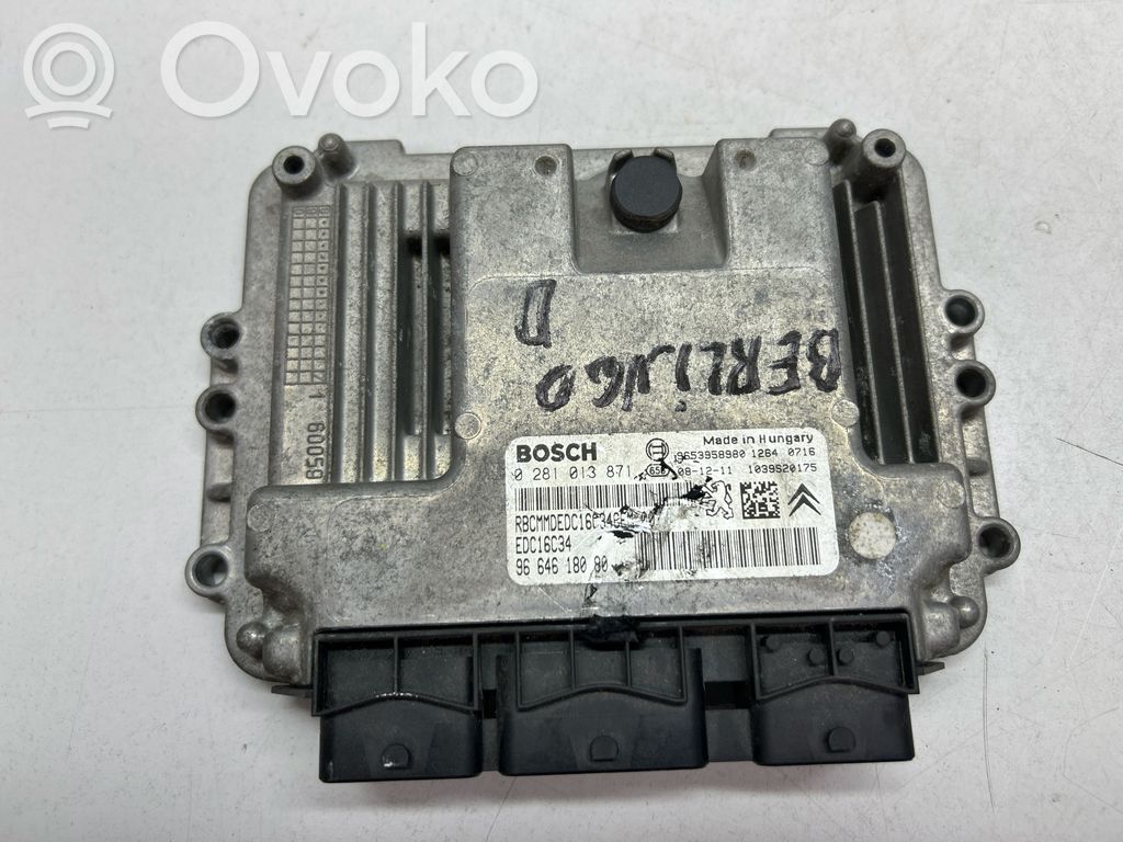 Engine control unit/module   9653958980,9664618080,0281013871