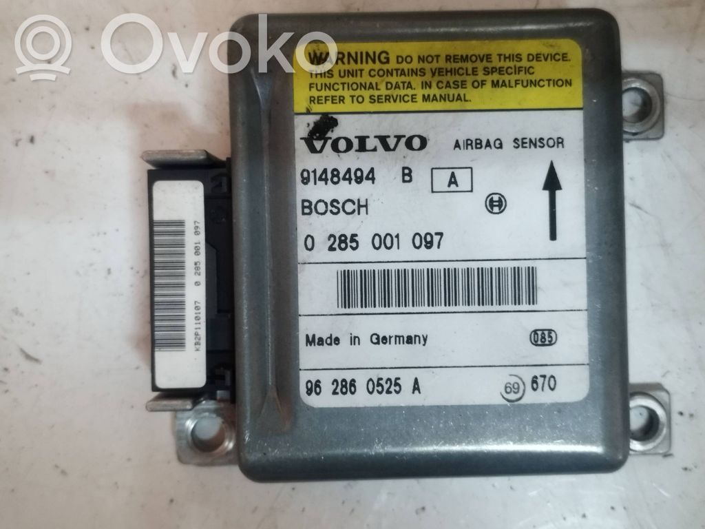 Volvo 850 Airbag control unit/module 
