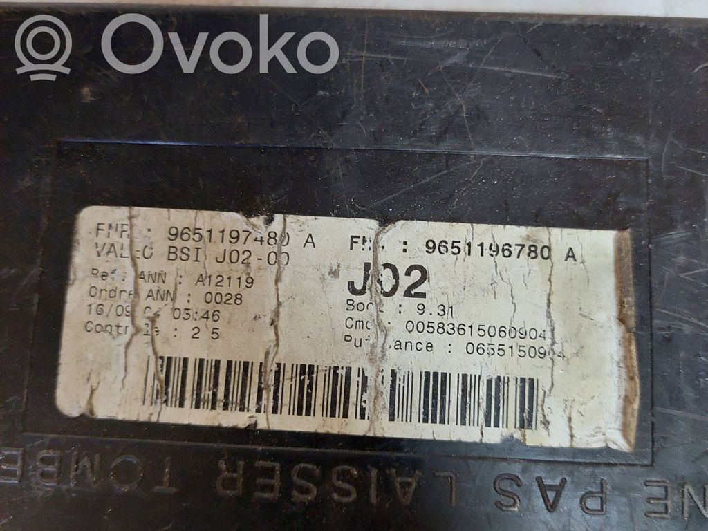 Peugeot 307 Aizdedzes ECU komplekts 