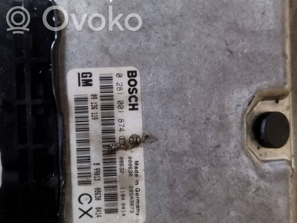 Engine control unit/module   0281001874,09136119,28SA3873