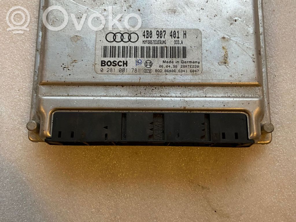 Engine control unit/module   4B0907401H,28RTE220,00178