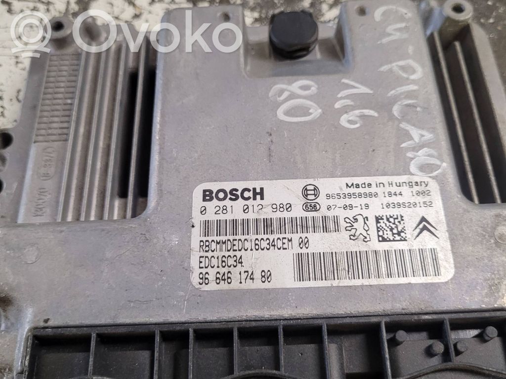 Citroen C4 Grand Picasso Engine control unit/module 