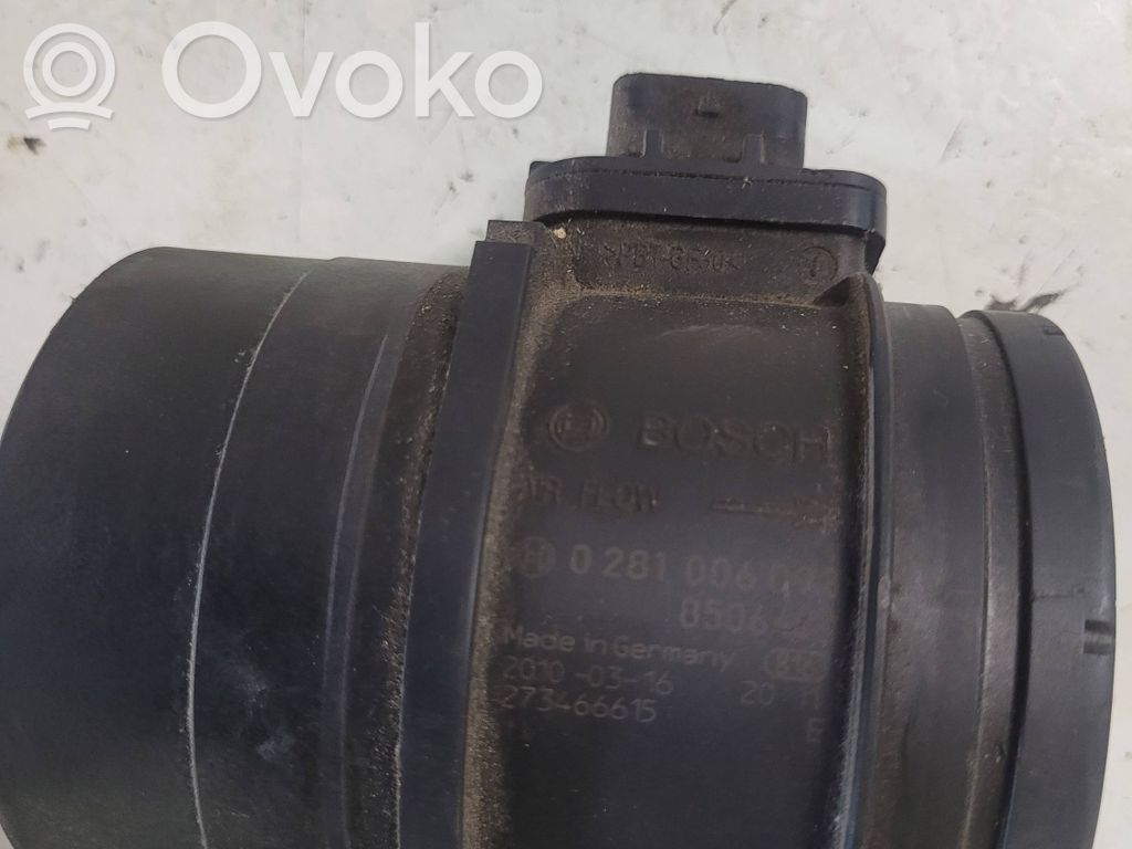 Mass air flow meter   273466615,20100316,0281006093