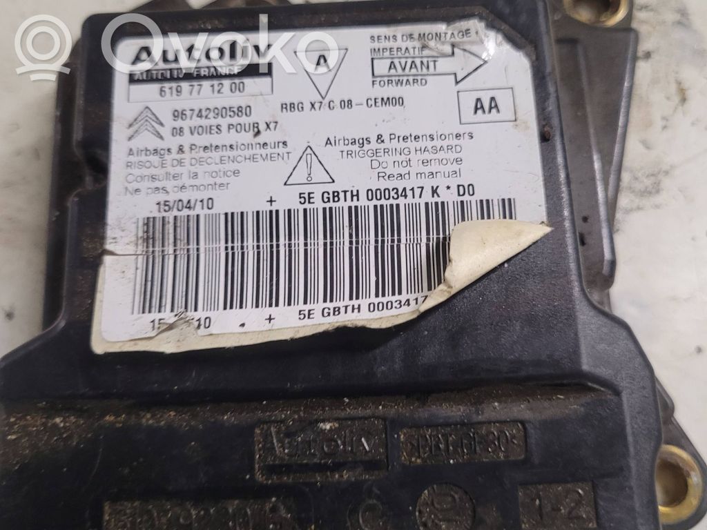 Citroen C5 Airbag control unit/module 