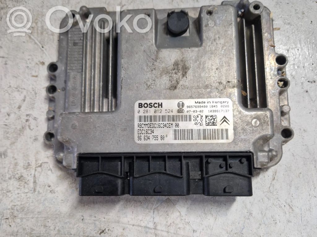 Citroen C3 Pluriel Engine control unit/module 