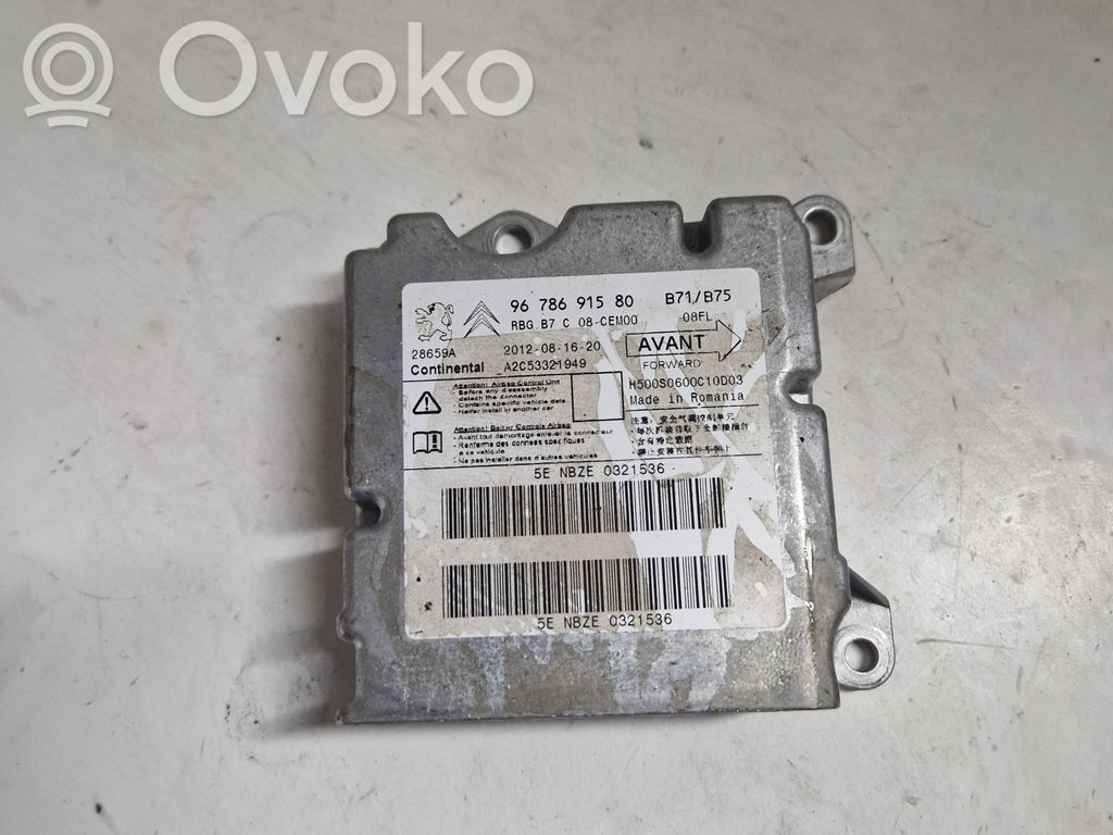 Citroen C4 II Airbag control unit/module 