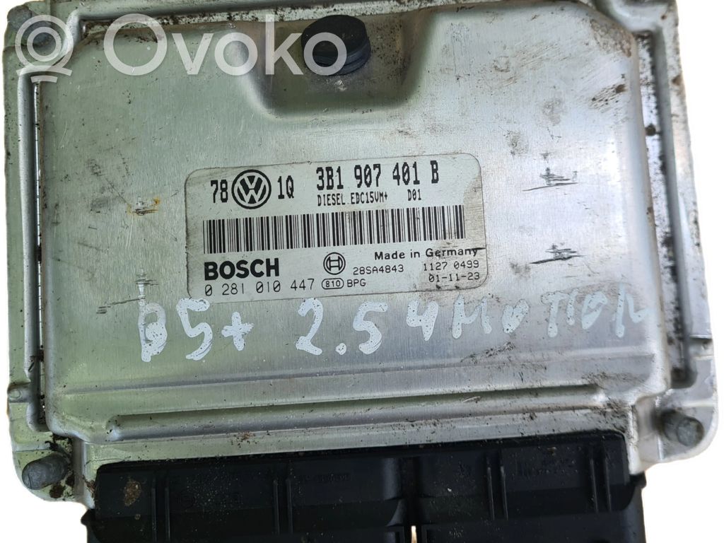 Engine control unit/module   3B1907401B,0281010447