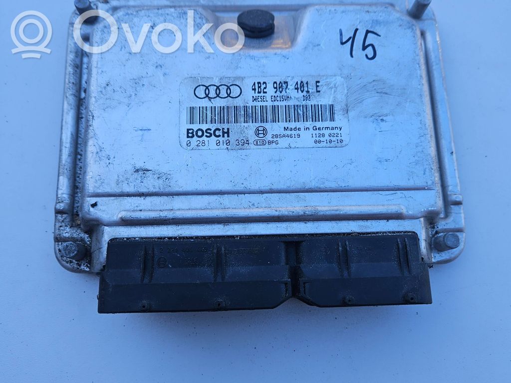 Engine control unit/module   4B2907401E,28SA4619,0281010394