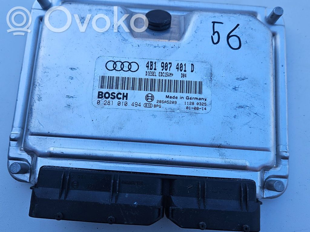 Engine control unit/module   4B1907401D,28SA5209,0281010494