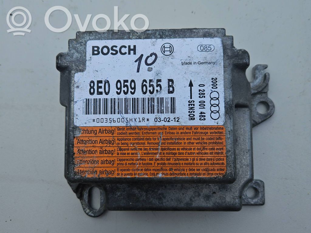 Audi A4 S4 B5 8D Airbag control unit/module 