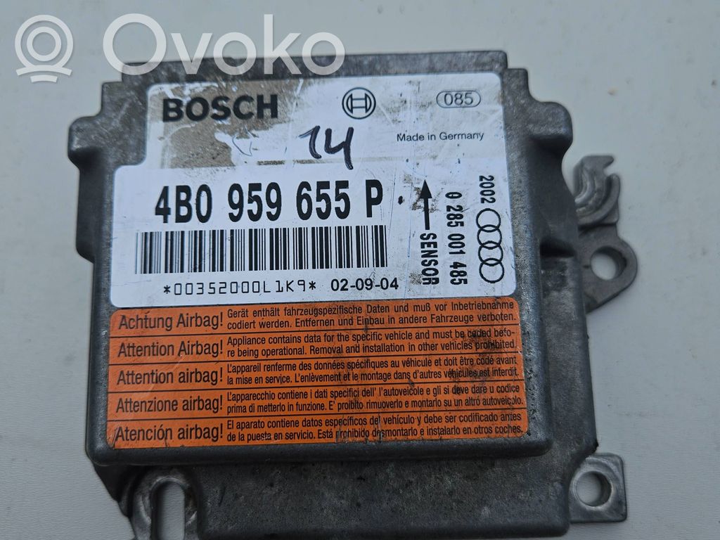 Audi A6 S6 C5 4B Airbag control unit/module 