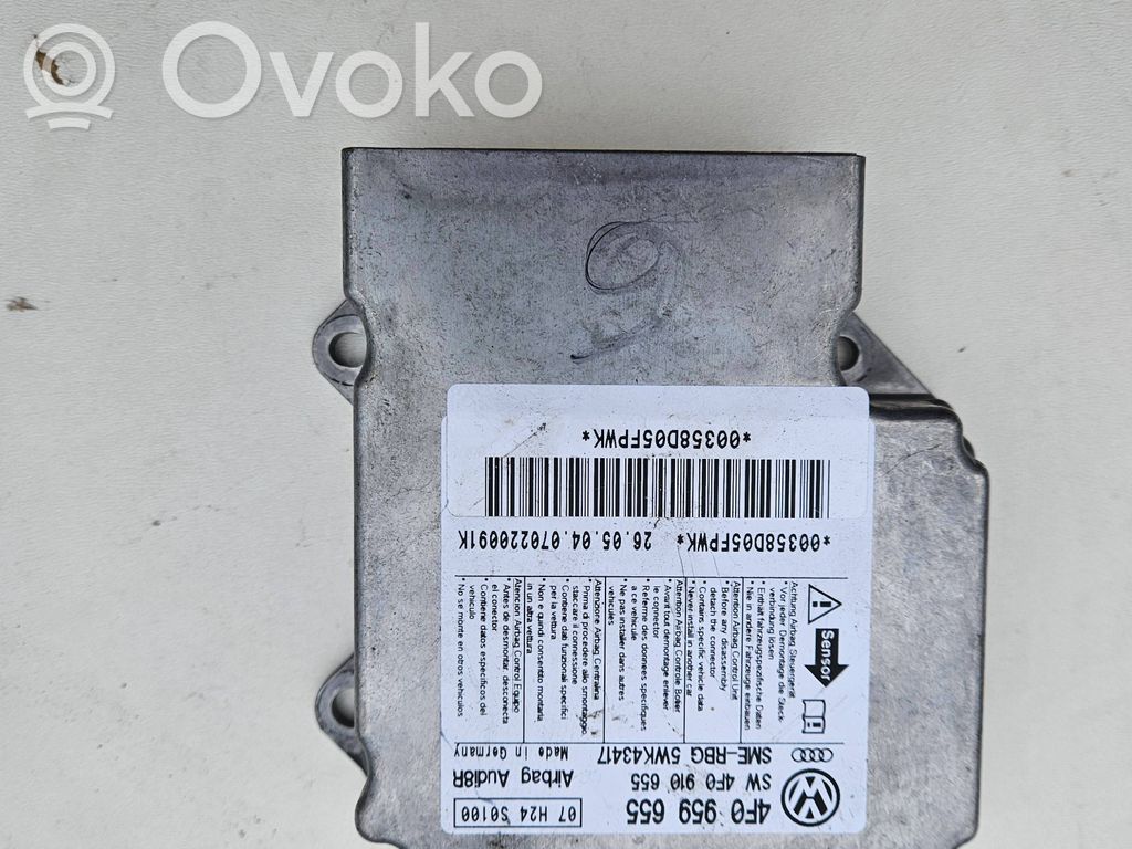 Audi A6 S6 C6 4F Airbag control unit/module 