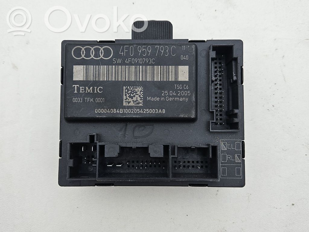 Audi A6 S6 C6 4F Door control unit/module 