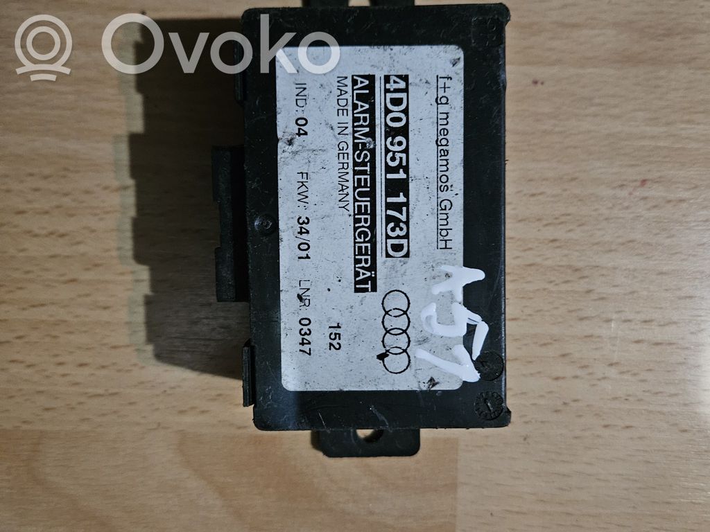 Audi A6 Allroad C5 Alarm control unit/module 