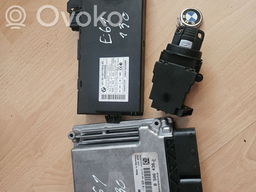 BMW 5 E60 E61 Kit centralina motore ECU e serratura 
