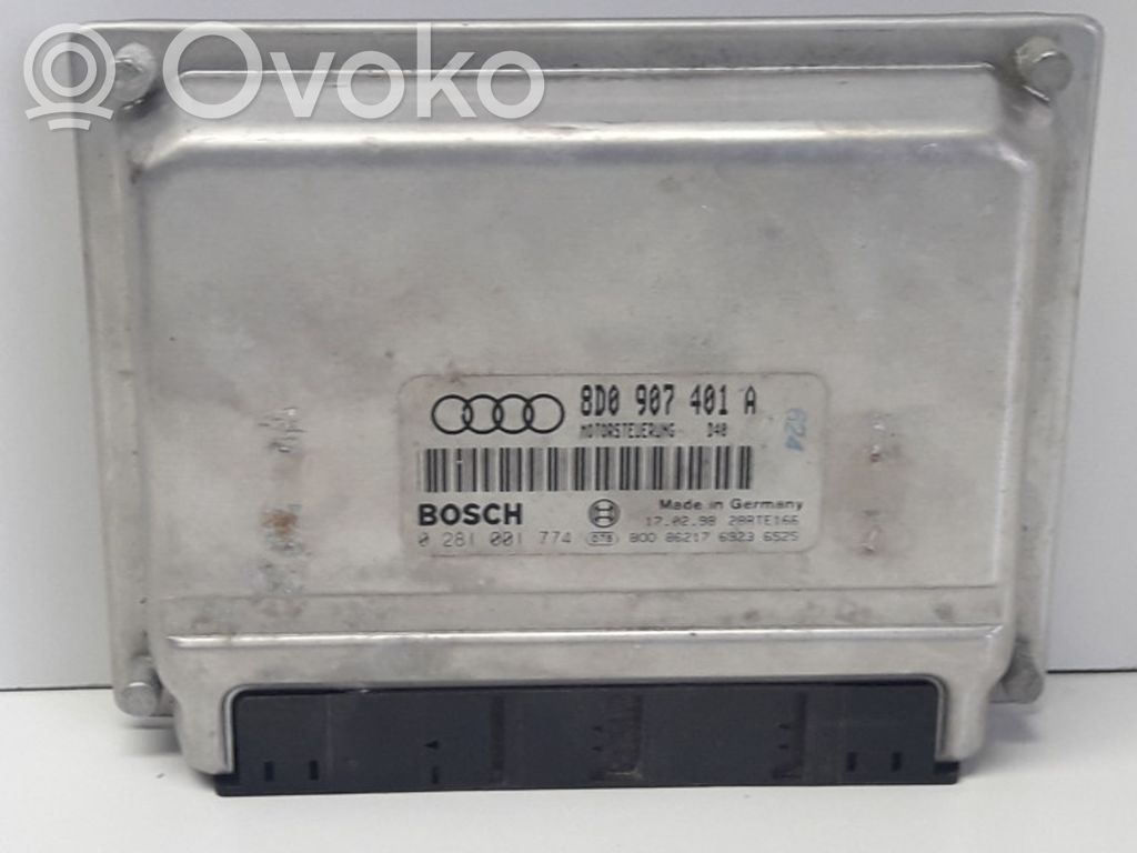 Engine control unit/module   8D0907401A,0281001774