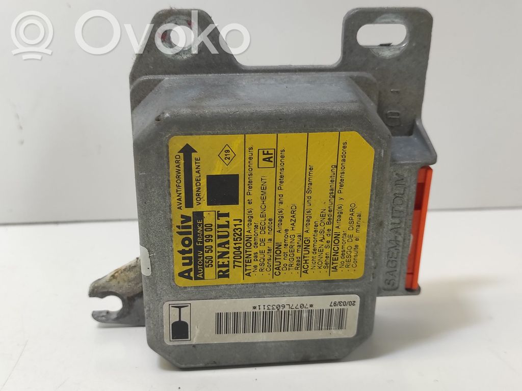Renault Megane I Airbag control unit/module 