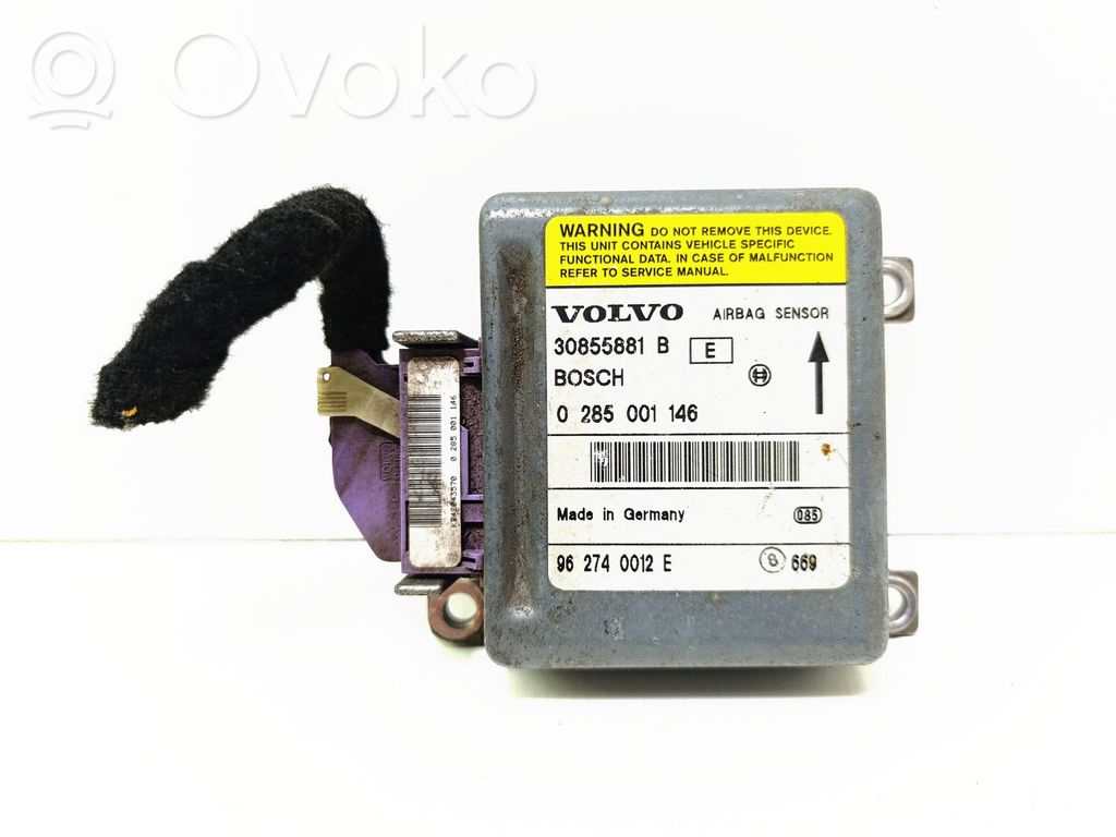 Volvo S40, V40 Airbag control unit/module 
