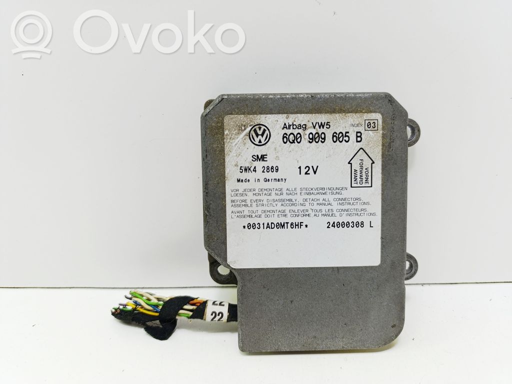 Unitate/modul de comandă airbaguri   6Q0909605B