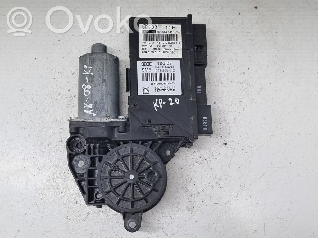 Audi A8 S8 D3 4E Front door window regulator motor 