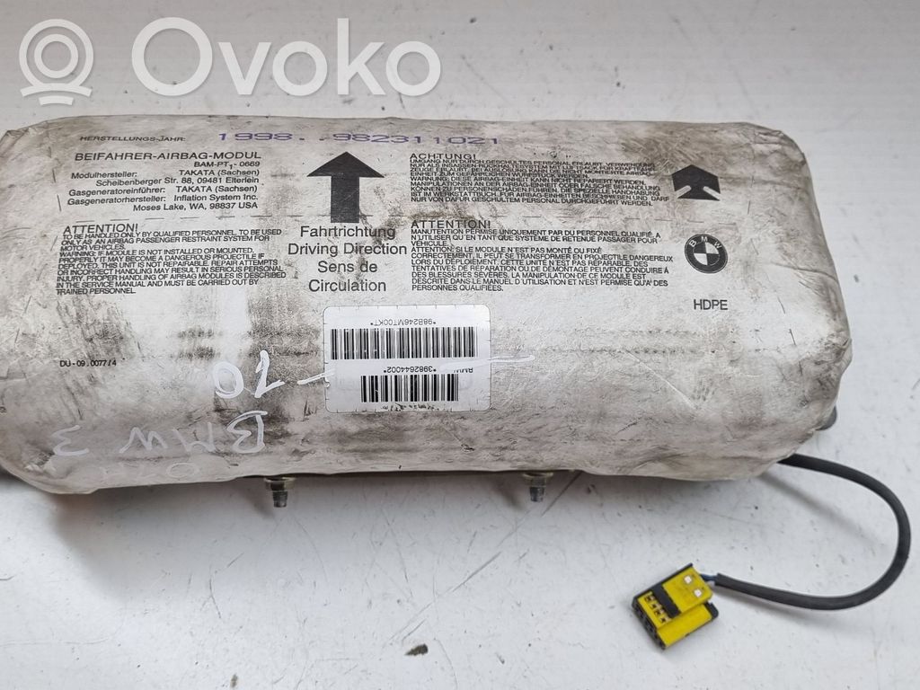 BMW 3 E46 Pasažiera drošības spilvens 