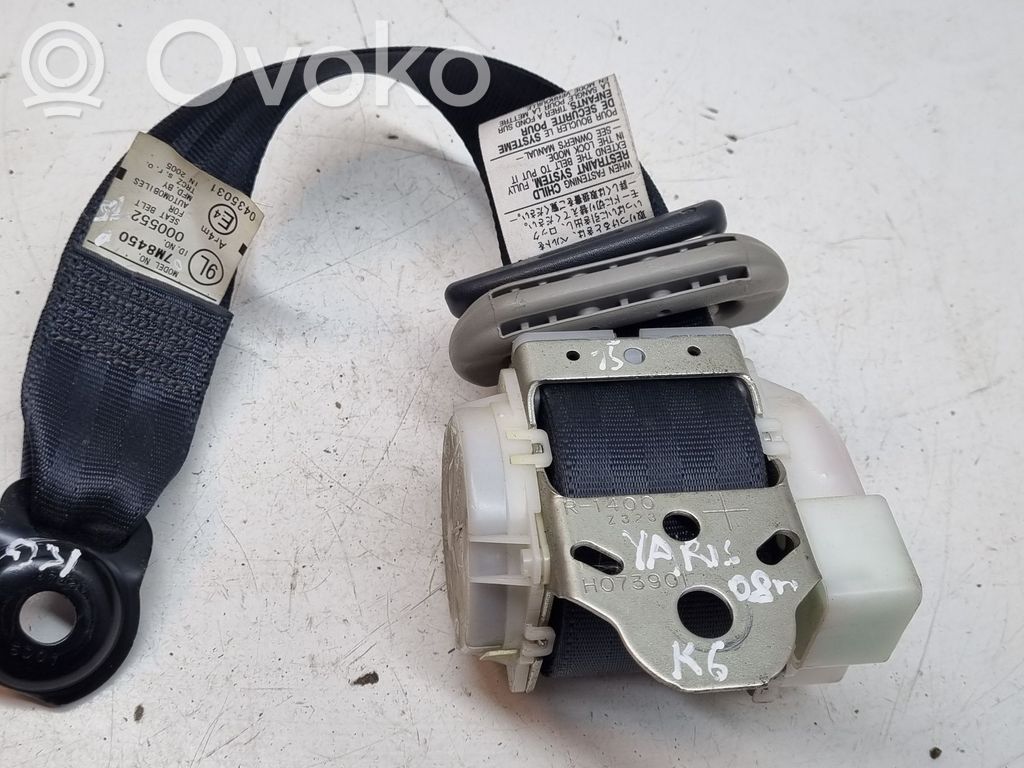 Toyota Yaris Pas bezpieczeństwa fotela tylnego 
