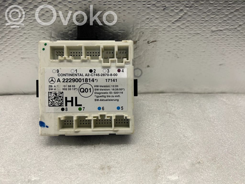 Mercedes-Benz E W238 Door control unit/module 