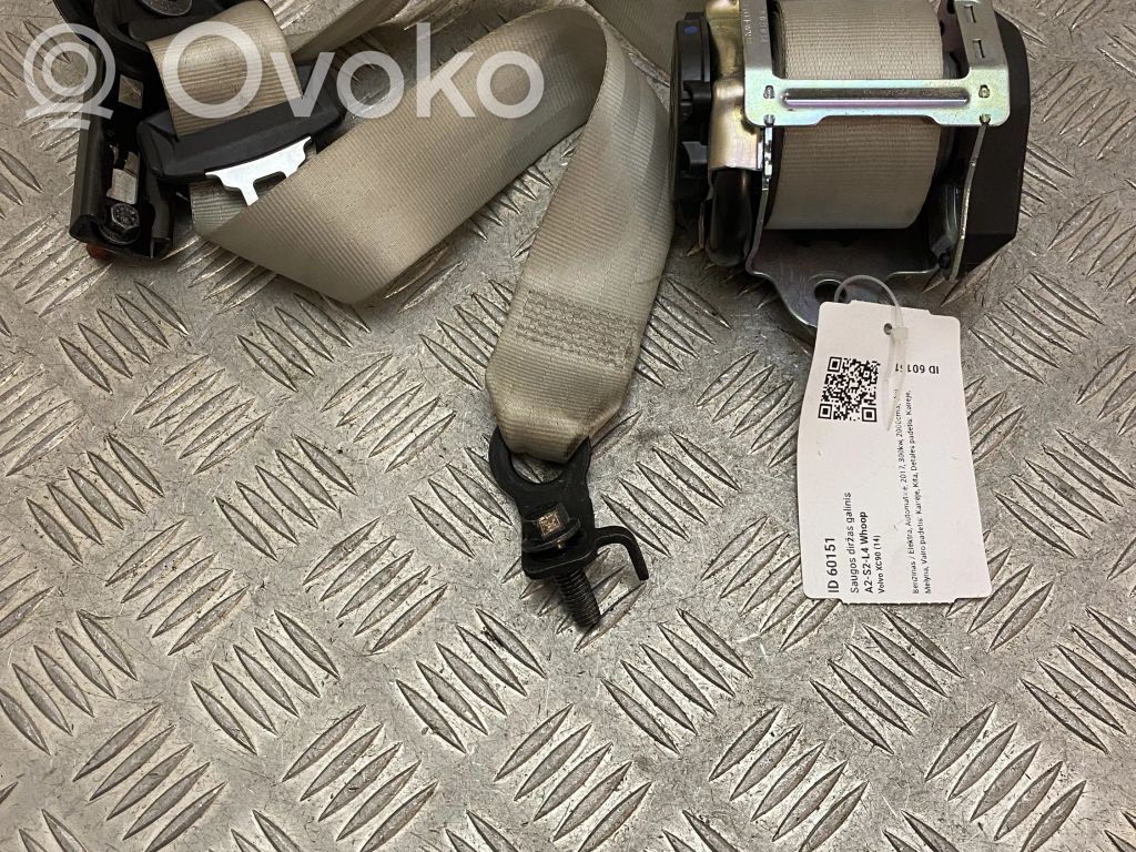 Volvo XC90 Cinturón trasero 