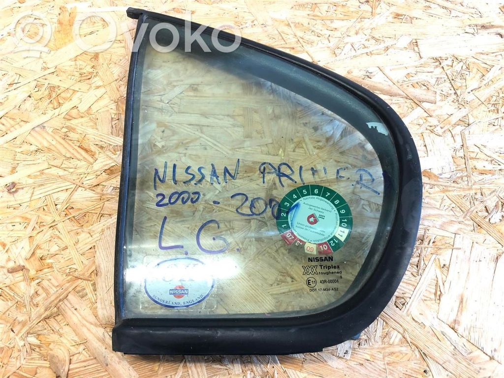 Nissan Primera Szyba karoseryjna drzwi tylnych 