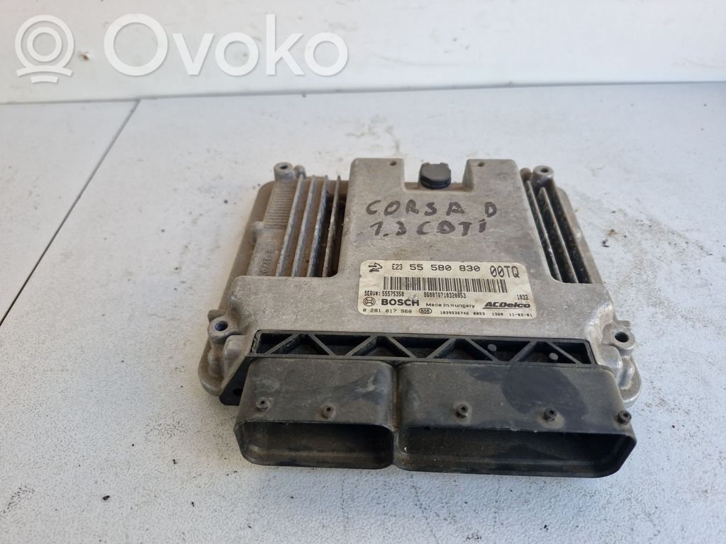 Moottorin ohjainlaite/moduuli   55575350,55580830,0281017960