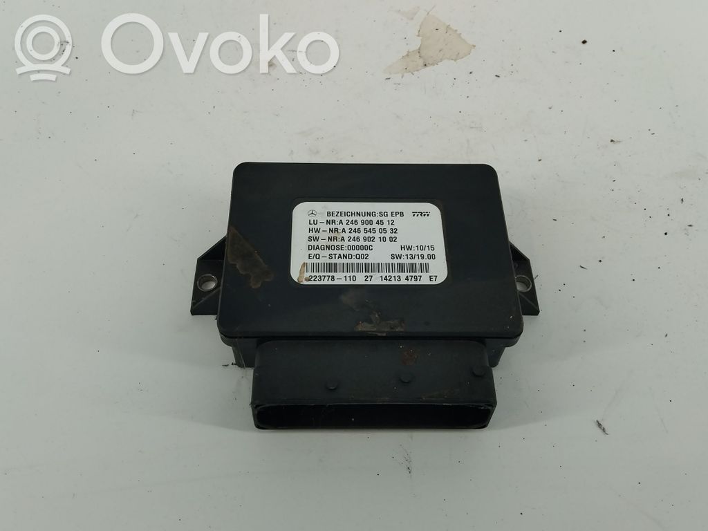 Module de commande de frein à main   A2469004512,A2465450532