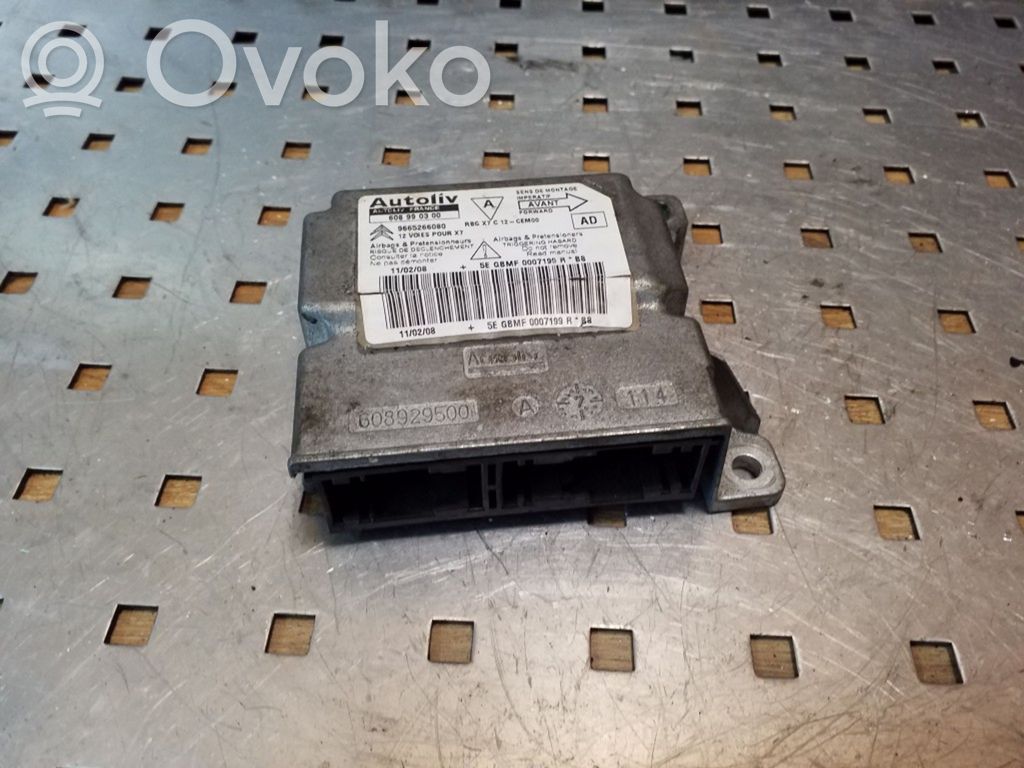 Airbag control unit/module   9665266080,608929500