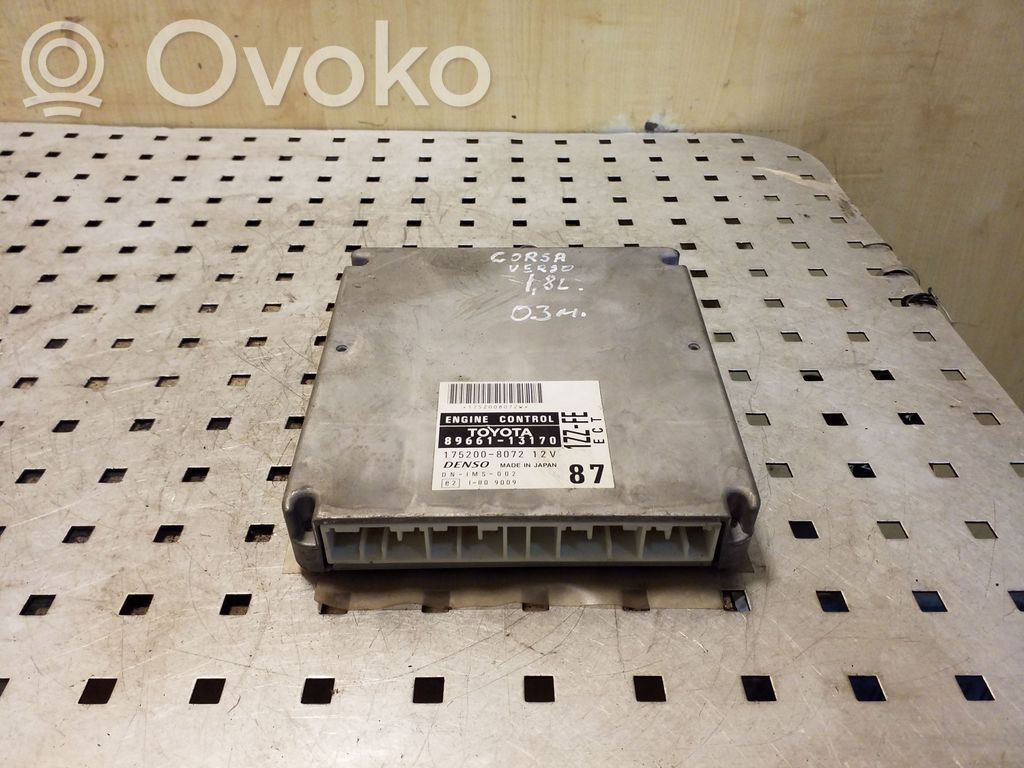 Toyota Corolla Verso E121 Engine control unit/module 