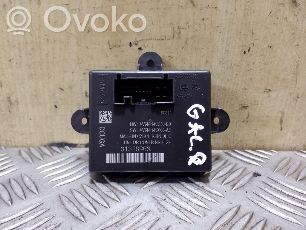 Unidad de control/módulo de la puerta   31318963,AV6N14C236BB,AV6N14C068AE