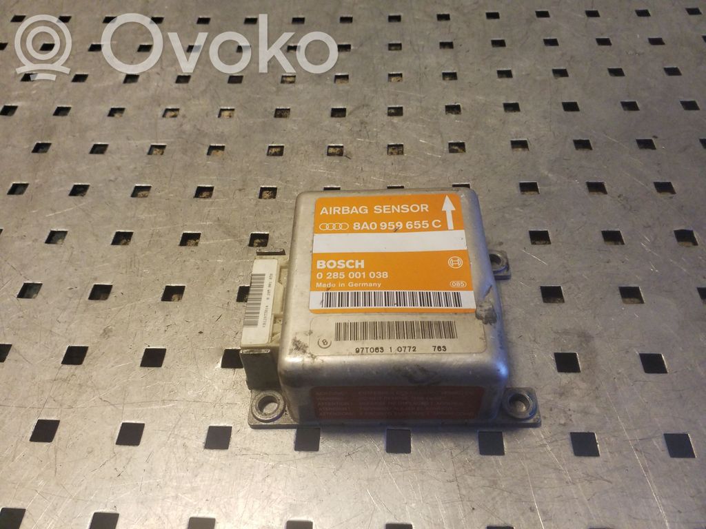 Centralina/modulo airbag   8A0959655C,0285001038