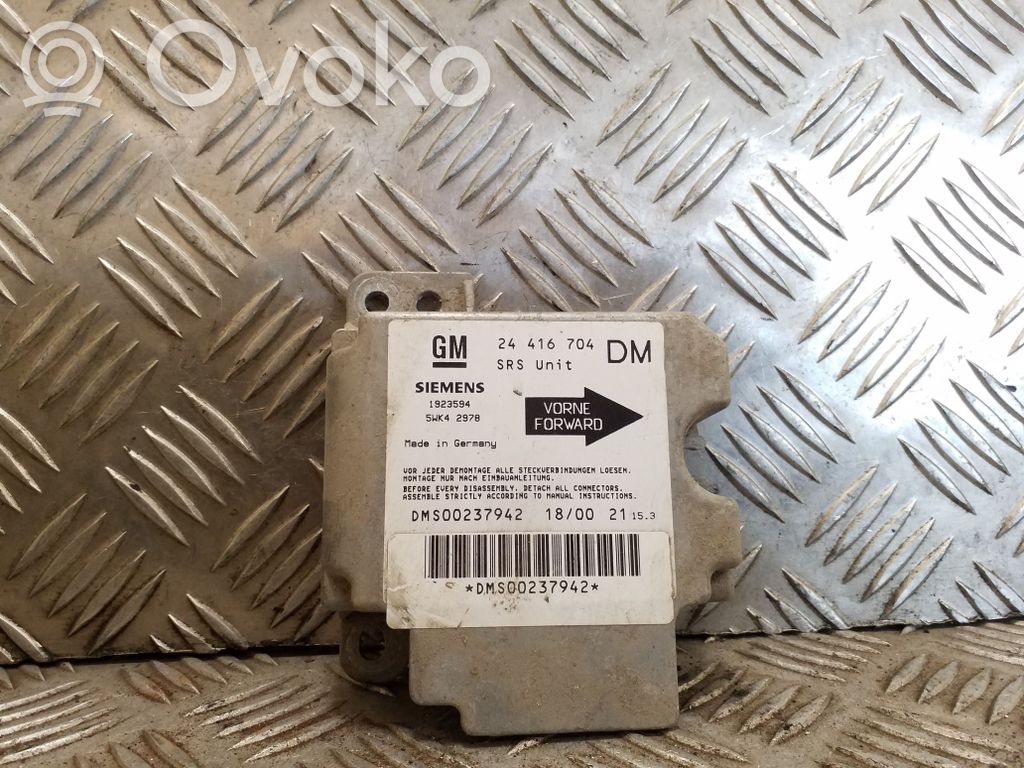 Centralina/modulo airbag   24416704