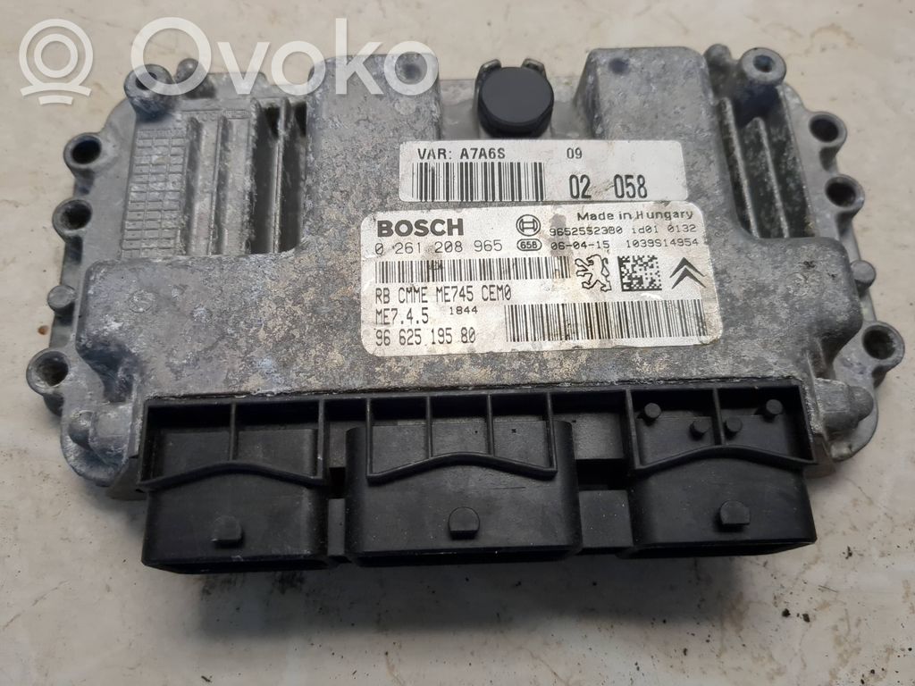 Citroen Berlingo Engine control unit/module 