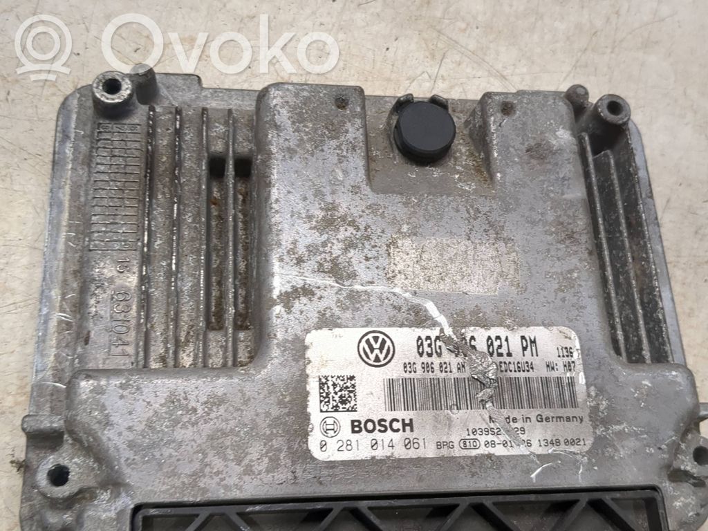Engine control unit/module   03G906021PM,03G906021AN,0281014061