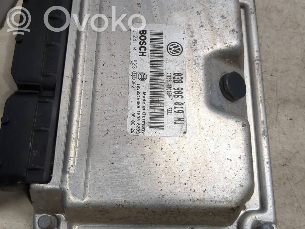 Engine control unit/module   038906019NJ,0281011823,1039S10368