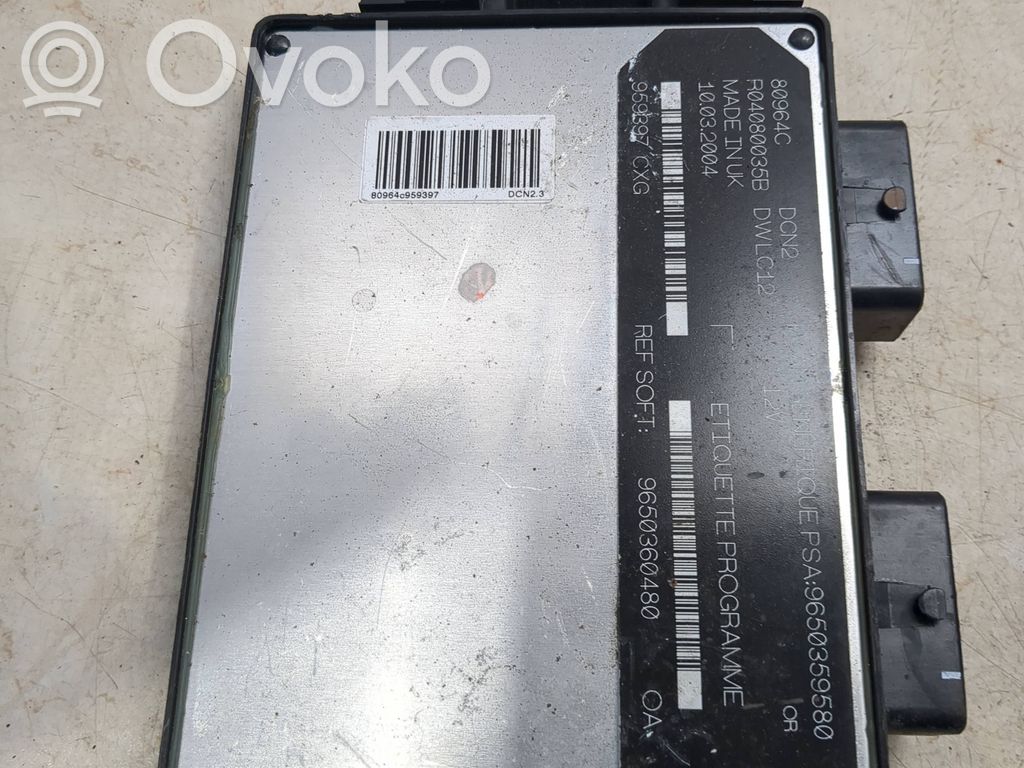 Citroen Berlingo Engine control unit/module 