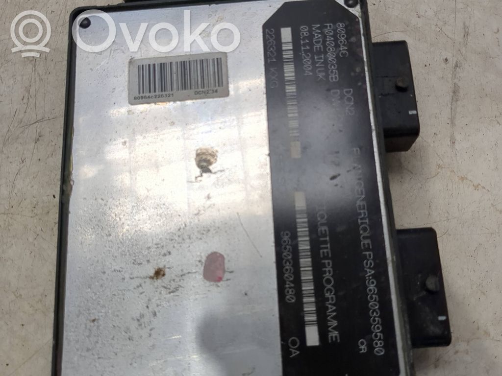 Citroen Berlingo Engine control unit/module 