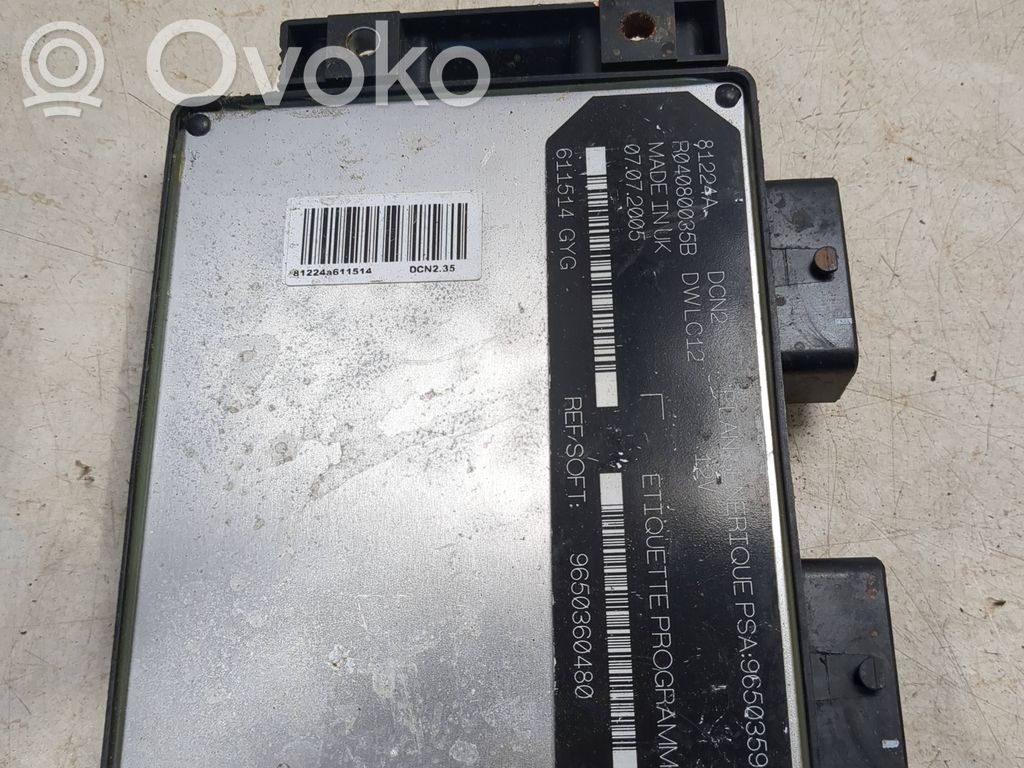 Citroen Berlingo Engine control unit/module 