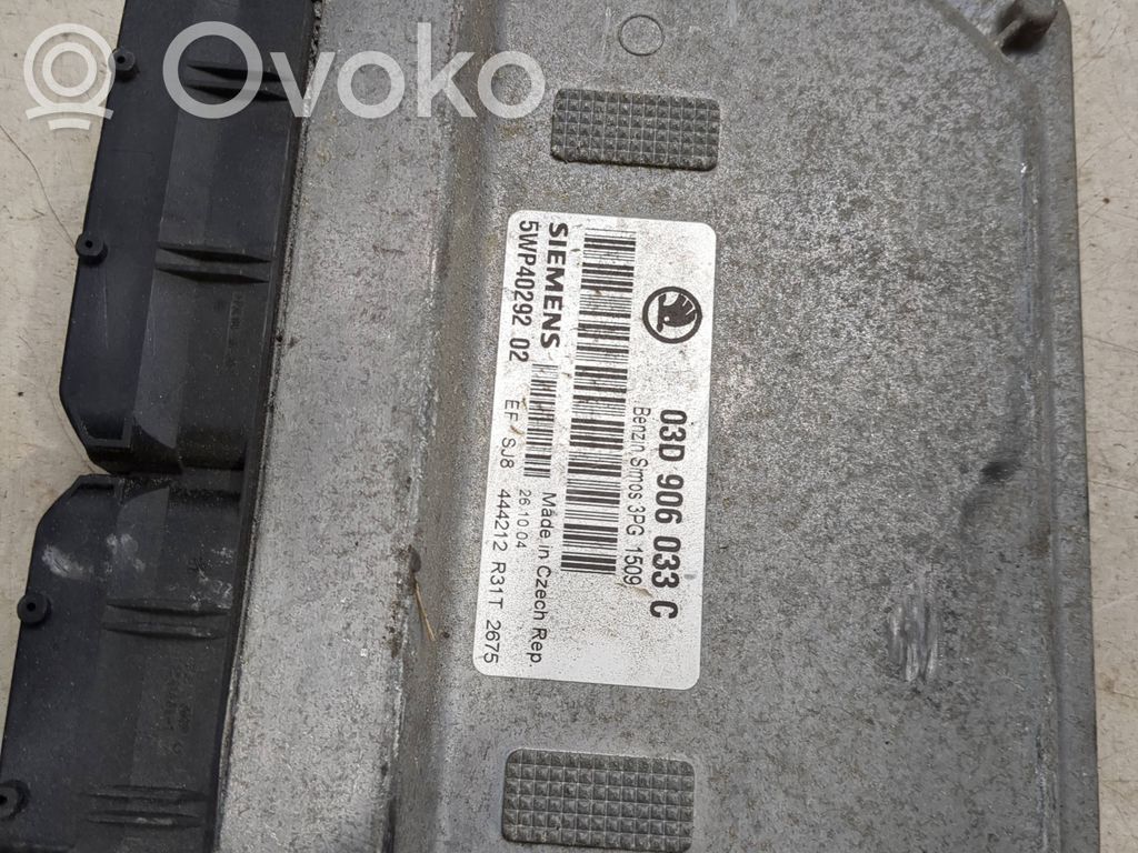 Engine control unit/module   03D906033C,3PG1509,5WP4029202