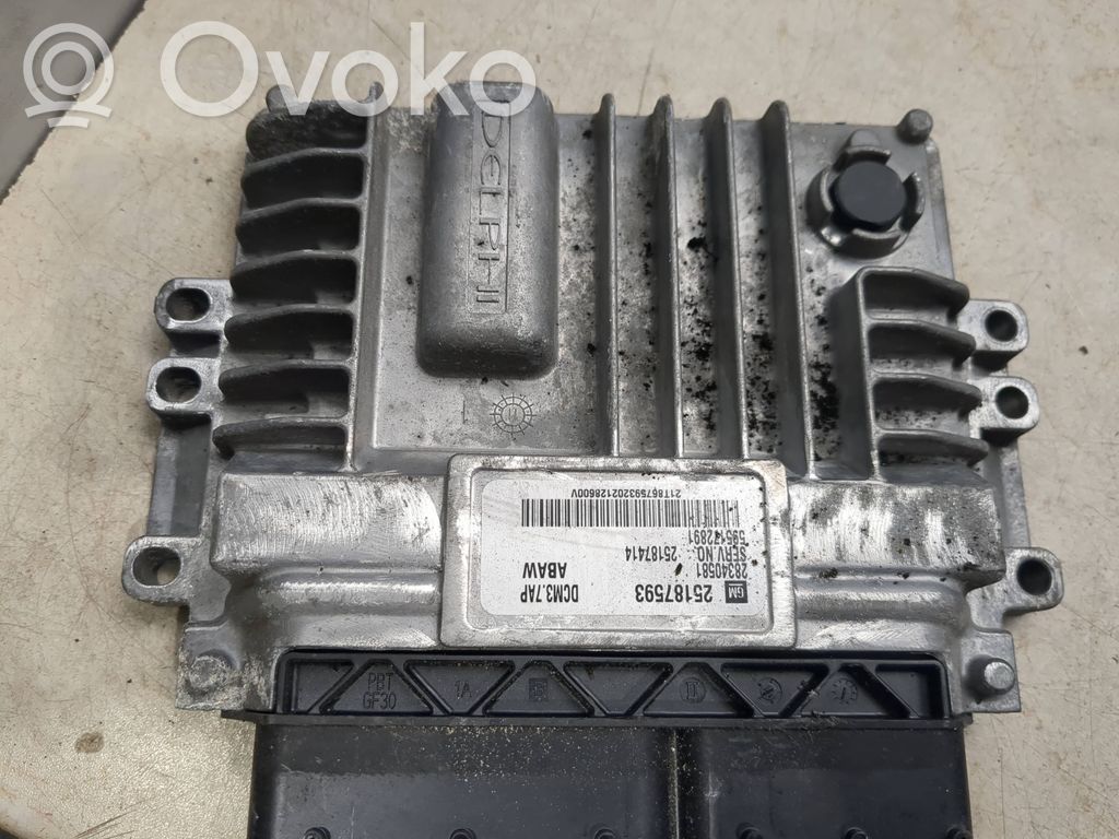 Engine control unit/module   25187593,28340581,25187414