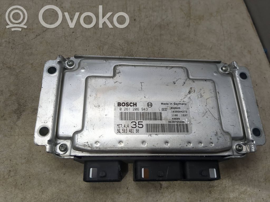 Engine control unit/module   0261206943,9650346180,9638765680