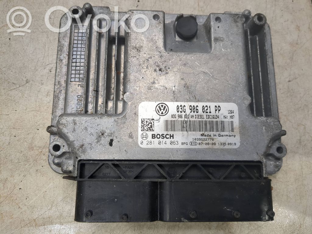 Engine control unit/module   03G906021DP,03G906021AN,03G906021PP,0281014063