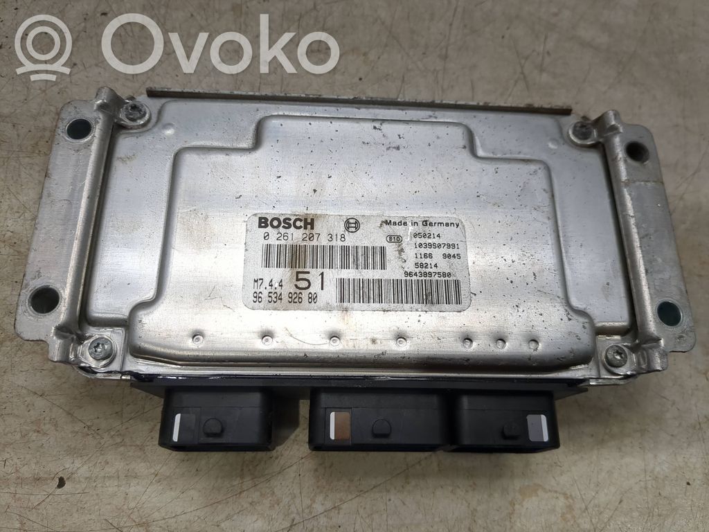 Citroen C4 I Picasso Engine control unit/module 