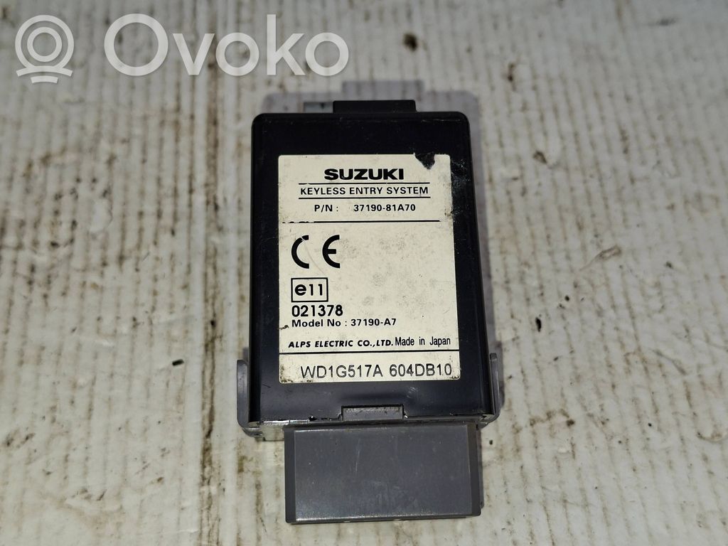 Other control units/modules   3719081A70,WD1G517A,021378,604DB10